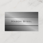 Cool Stainless Steel Effect, Business Card at Zazzle