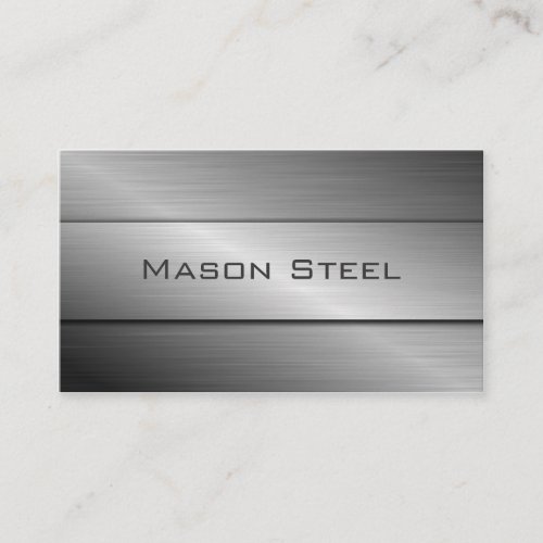 Cool Stainless Steel Effect Business Card