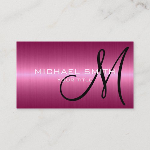 Cool Stainless Steel Metal 2 Business Card Templates