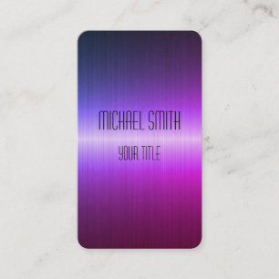 Cool Stainless Steel Metal #5 Business Card