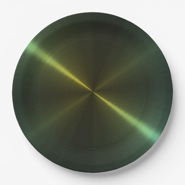 Cool Stainless Steel Metal #87 Paper Plates (Front)