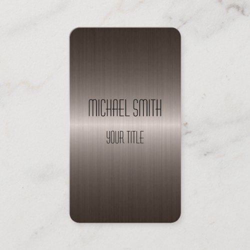 Cool Stainless Steel Metal Business Card