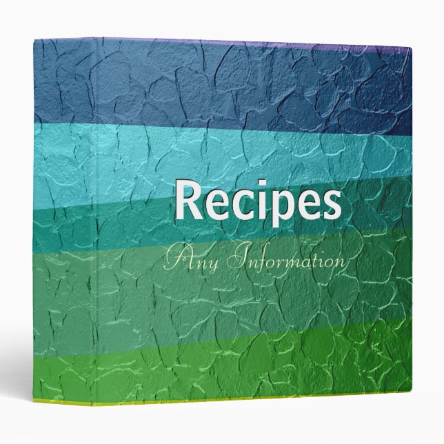 Cool stainless steel metal | Recipes binders (Front/Spine)