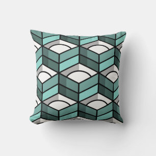 Cool Stair Stepping 3-Dimensional Pattern Throw Pillow