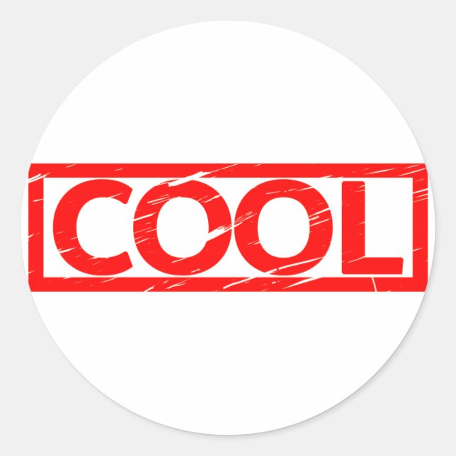 Cool Stamp Classic Round Sticker (Front)