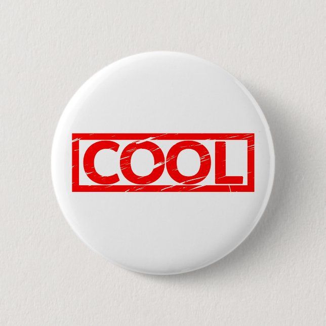 Cool Stamp Pinback Button (Front)