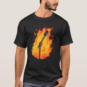 Cool standing Microphone for Sound and Singer T-Shirt