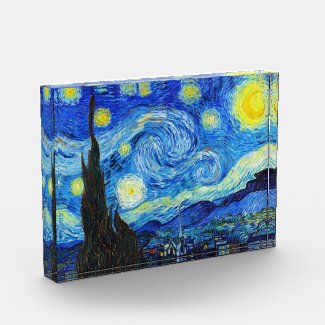 Cool Starry Night Vincent Van Gogh painting Acrylic Award