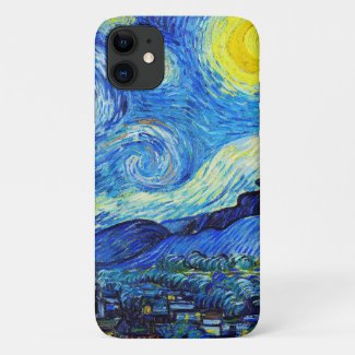 Cool Starry Night Vincent Van Gogh painting Case-Mate iPhone Case