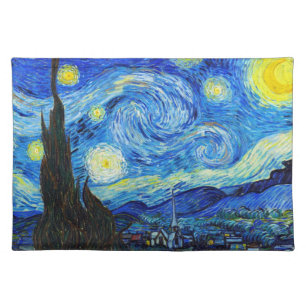 Cool Starry Night Vincent Van Gogh painting Placemat