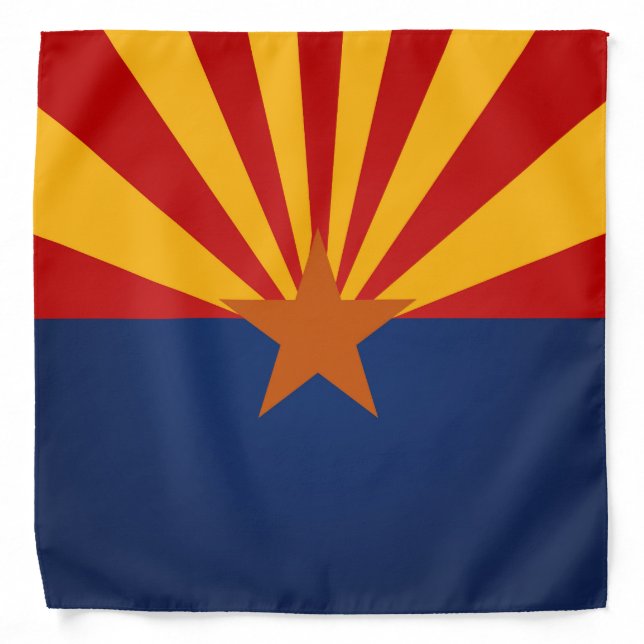 Cool State Of Arizona Flag Fashion Bandana (Front)