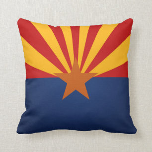 Cool State Of Arizona Flag Throw Pillow