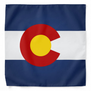 Cool State Of Colorado Flag Fashion Bandana