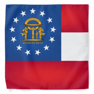 Cool State Of Georgia Flag Fashion Bandana