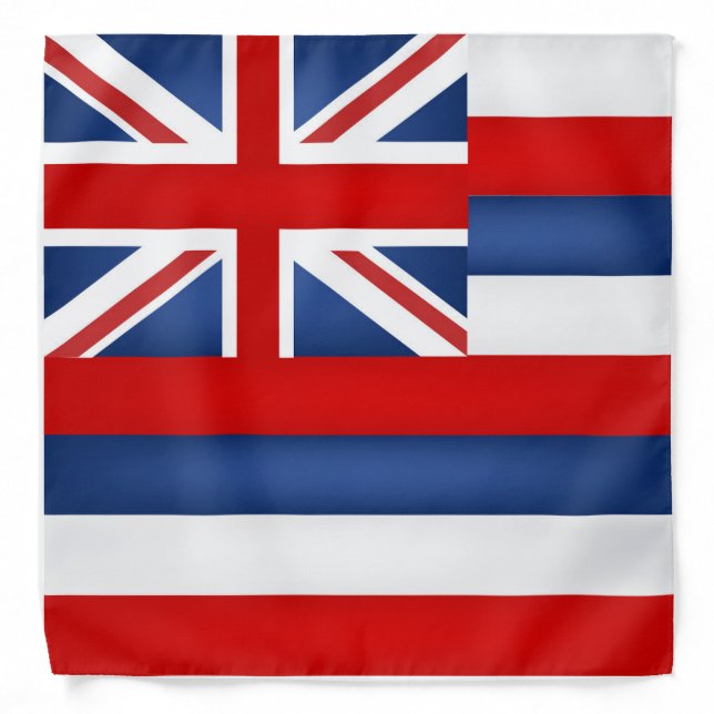 Cool State Of Hawaii Flag Fashion Bandana (Front)