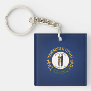 Cool State Of Kentucky Flag Keychain