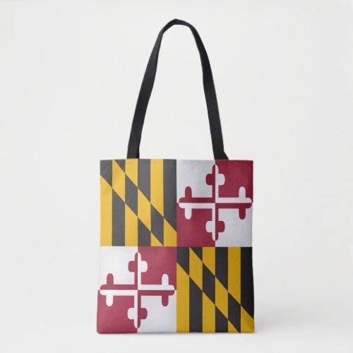 Cool State Of Maryland Flag Fashion Tote Bag