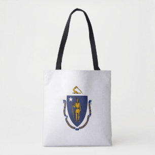 Cool State Of Massachusetts Flag Fashion Tote Bag