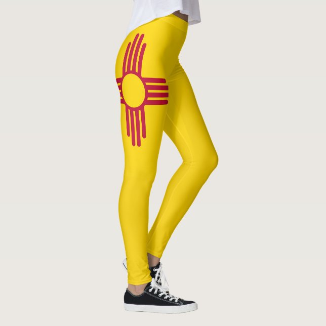 Cool State Of New Mexico Flag Fashion Leggings (Right)