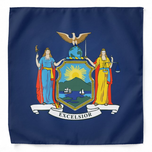 Cool State Of New York Flag Fashion Bandana (Front)
