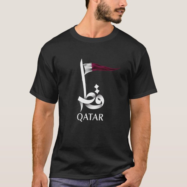 Cool State of Pride Qatar Flag Graphic Tees & Cool (Front)