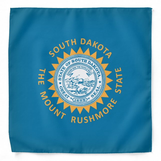 Cool State Of South Dakota Flag Fashion Bandana (Front)