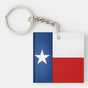 Cool State Of Texas Flag Keychain