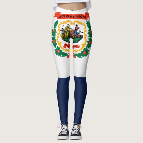 Cool State Of West Virginia Flag Fashion Leggings