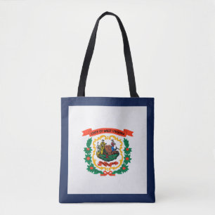 Cool State Of West Virginia Flag Fashion Tote Bag