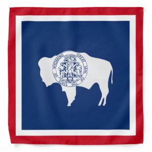 Cool State Of Wyoming Flag Fashion Bandana