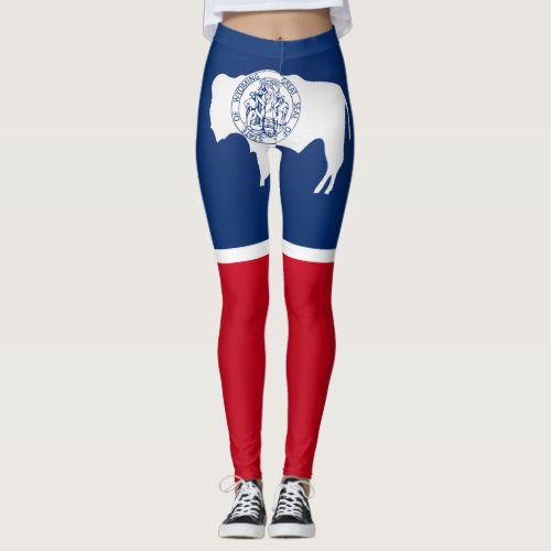 Cool State Of Wyoming Flag Fashion Leggings