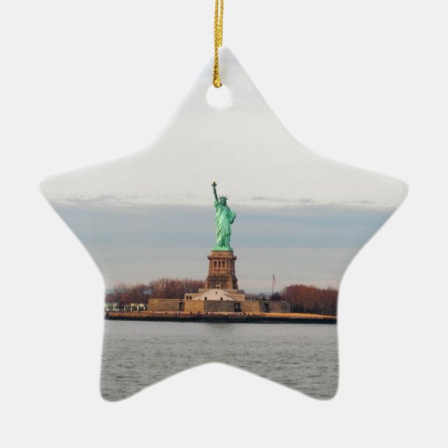 Cool Statue of Liberty - NY New York Ceramic Ornament (Front)