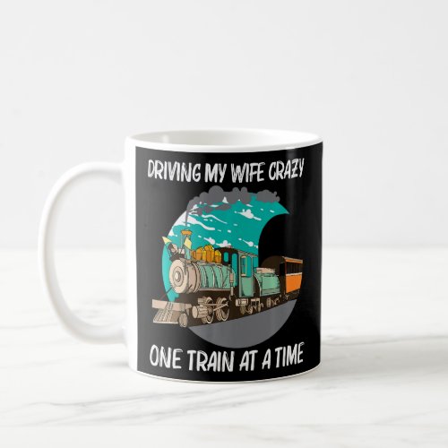 Cool Steam Locomotive For Men Dad Boys Railroad Tr Coffee Mug