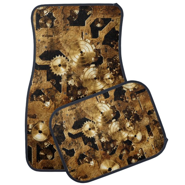 Cool Steampunk Design Car Floor Mat (Set)
