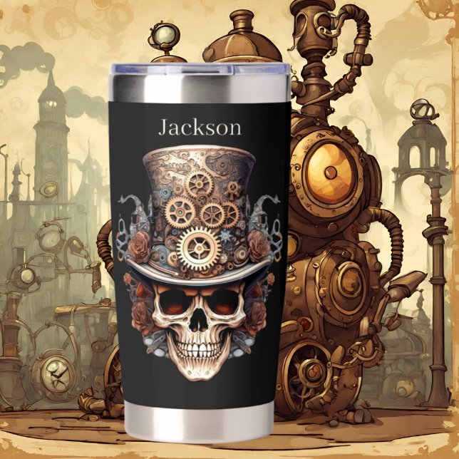 Cool steampunk lovers add name insulated tumbler (Creator Uploaded)