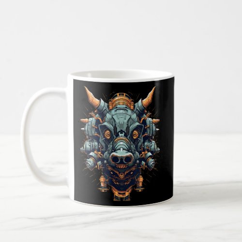 Cool Steampunk Mechanic Animal Head Warthog  Coffee Mug