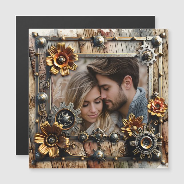 Cool Steampunk Personalized Photo (Front/Back)
