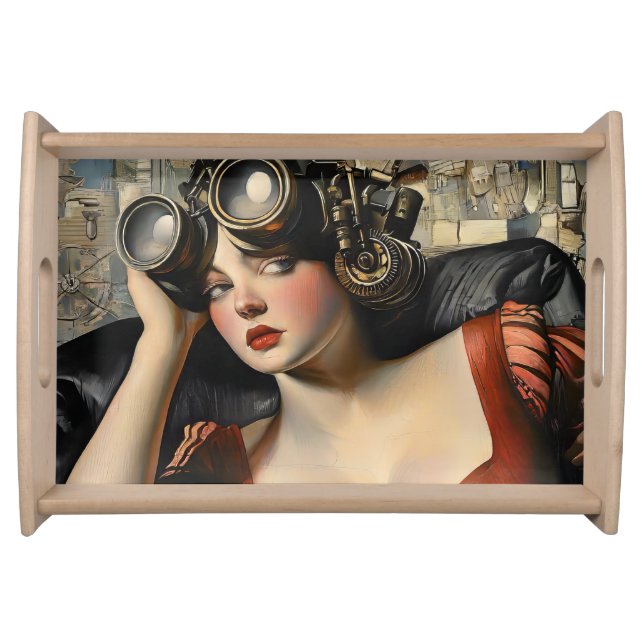 Cool Steampunk Serving Tray (Front)
