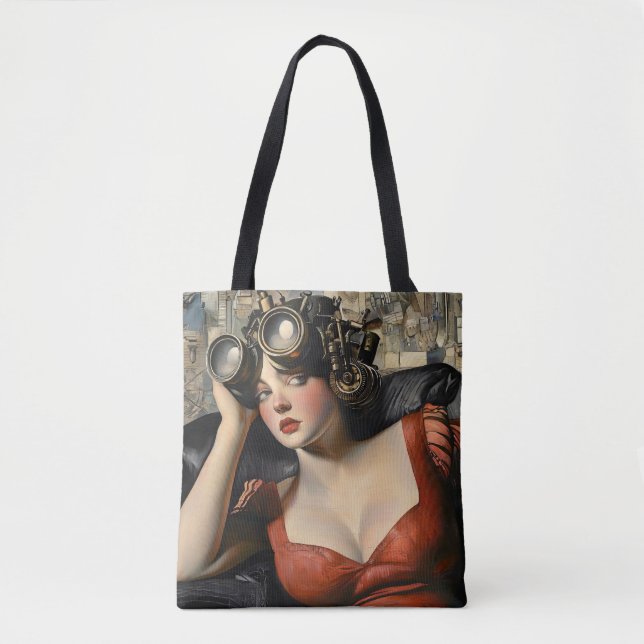 Cool Steampunk Tote Bag (Front)