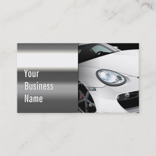 Cool Steel Mobile Auto Detailing Business Card