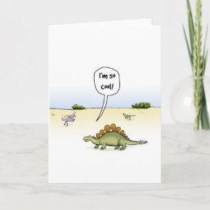 Cool Stegosaurus Birthday Card