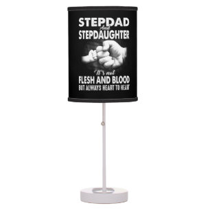 cool Stepdad Stepdaughter sentiment Table Lamp