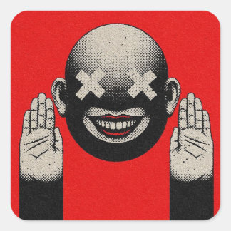 cool sticker red background by hado90