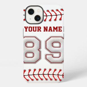 Cool Stitched Baseball Number 89 iPhone 13 Case