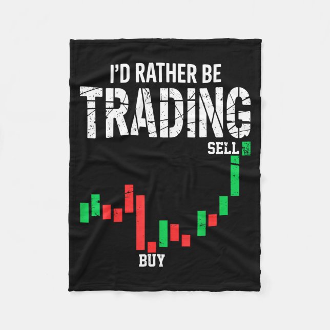 Cool Stock Market Men Women Stock Trader Day Tradi Fleece Blanket (Front)