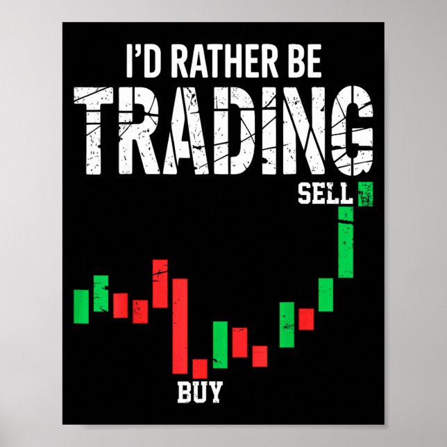 Cool Stock Market Men Women Stock Trader Day Tradi Poster (Front)