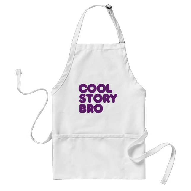 Cool Story Bro Adult Apron (Front)