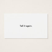 Cool Story Bro Business Card (+ tell it again) (Back)