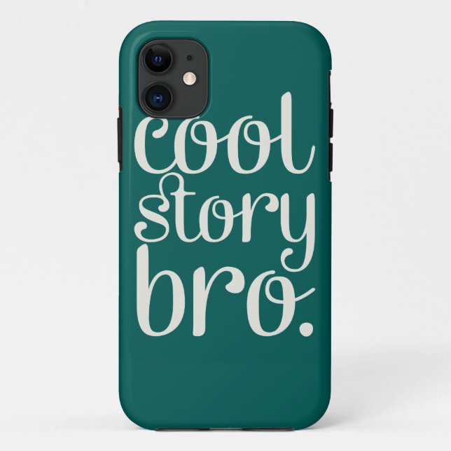 Cool Story Bro Green Case-Mate iPhone Case (Back)