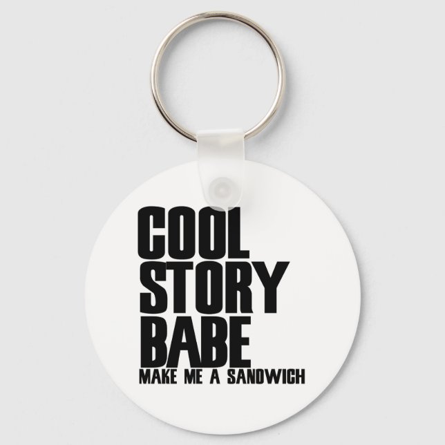 Cool Story Bro Parody Keychain (Front)
